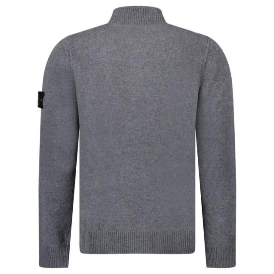  스톤 아일랜드 하프 집업 니트 스웨터 K2S15 5100040 S00A3 V0M6B CEMENT MELANGE DOM - STONE ISLAND