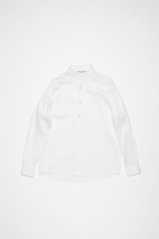  아크네 스튜디오 긴팔 셔츠 BB0593 100 WHITE DOM