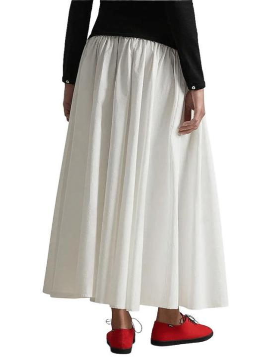 26SS 랄프 로렌 롱 스커트 211A96329 002 WHITE - RALPH LAUREN