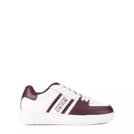 25FW 베르사체 스니커즈 79VA3SJ7 ZPB34 U72 WHITE BURGUNDY DOM