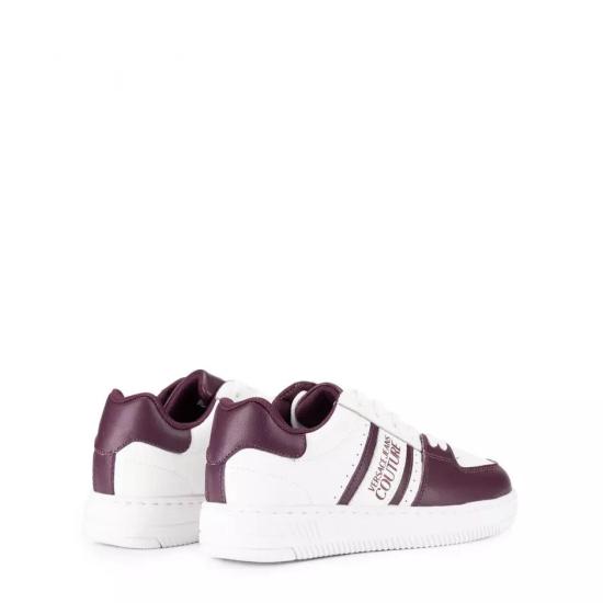  베르사체 스니커즈 79VA3SJ7 ZPB34 U72 WHITE BURGUNDY DOM - VERSACE