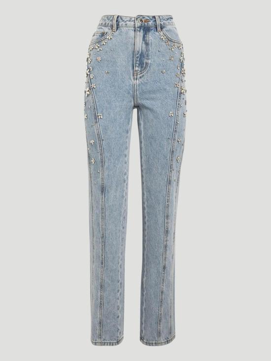  셀프 포트레이트 데님 팬츠 PF24829PBLLIGBL DOM