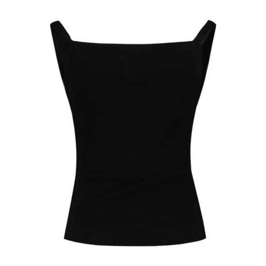 26SS 비비안웨스트우드 민소매 티셔츠 1504000B J009C N401 black - VIVIENNE WESTWOOD