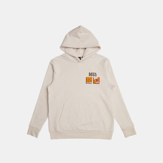  데우스 후드 티셔츠 DMF238962DWH DIRTY WHITE DOM