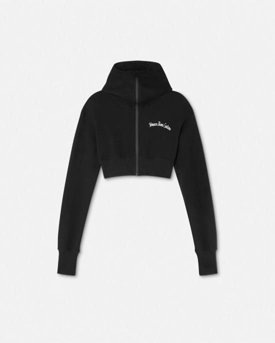 25SS 베르사체 후드 티셔츠 78HAIC08CF00C 899 NERO DOM