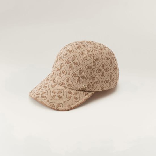  헬렌카민스키 볼캡 HAT51604 JACQUARD LATTE CUOIO DOM