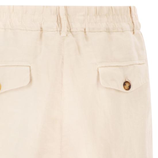 26SS 브루넬로 쿠치넬리 숏팬츠 M243DU0065 WHITE - BRUNELLO CUCINELLI