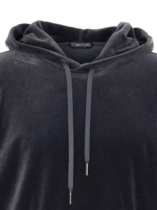 26SS 톰포드 후드 티셔츠 JOL013JMC078TAV Grey - TOMFORD