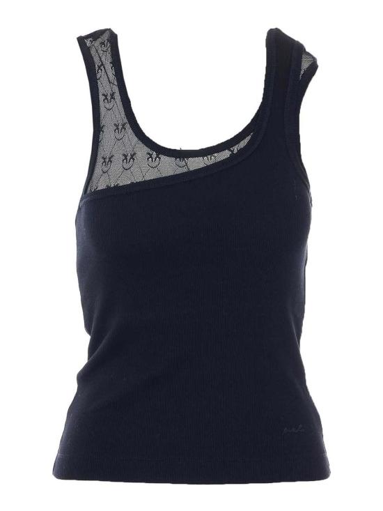 26SS 핑코 민소매 티셔츠 106461A362Z99 Black