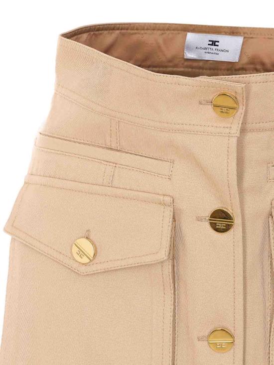 26SS 엘리자베타프랜치 미디 스커트 GO16961E2470 Beige - ELISABETTA FRANCHI