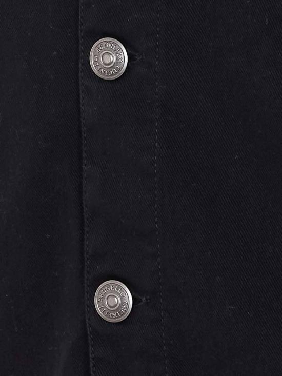 26SS 브루넬로 쿠치넬리 가먼트 다이 재킷 M277P6911CNP22 Black - BRUNELLO CUCINELLI