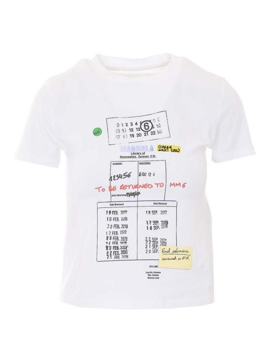 26SS MM6 메종마르지엘라 반팔 티셔츠 S52GC0360M20185100 White