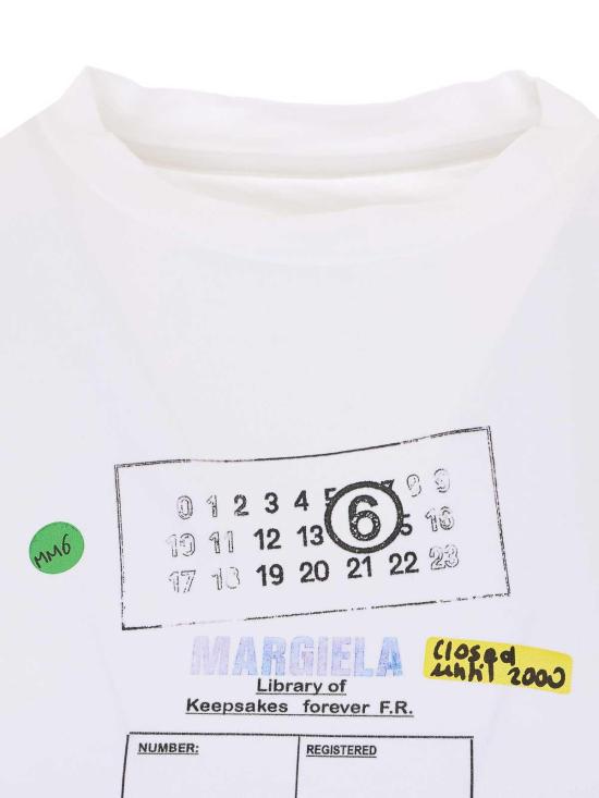 26SS MM6 메종마르지엘라 반팔 티셔츠 S52GC0360M20185100 White - MM6 MAISON MARGIELA