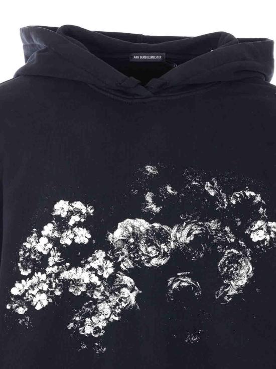 26SS 앤 드뮐미스터 후드 티셔츠 13817FA185099 Black - ANN DEMEULEMEESTER
