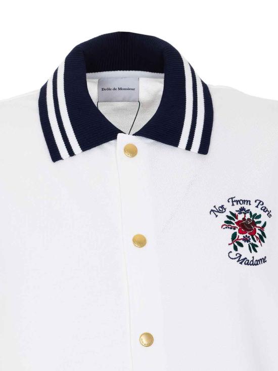 26SS 드롤드무슈 폴로 티셔츠 SH247CO264OW White - DROLE DE MONSIEUR