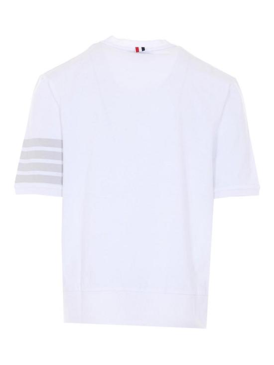26SS 톰브라운 반팔 티셔츠 MJS303AJ0253100 White - THOM BROWNE