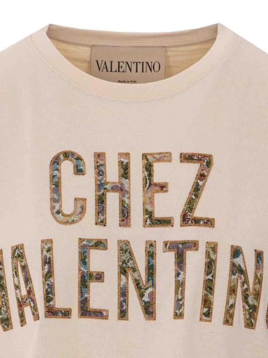 26SS 발렌티노 가라바니 반팔 티셔츠 MG26AA5JET5 Beige - VALENTINO GARAVANI
