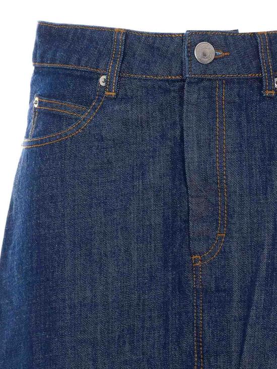 26SS 아미 코튼 롱 스커트 FSK467DE0122402 Blue - AMI