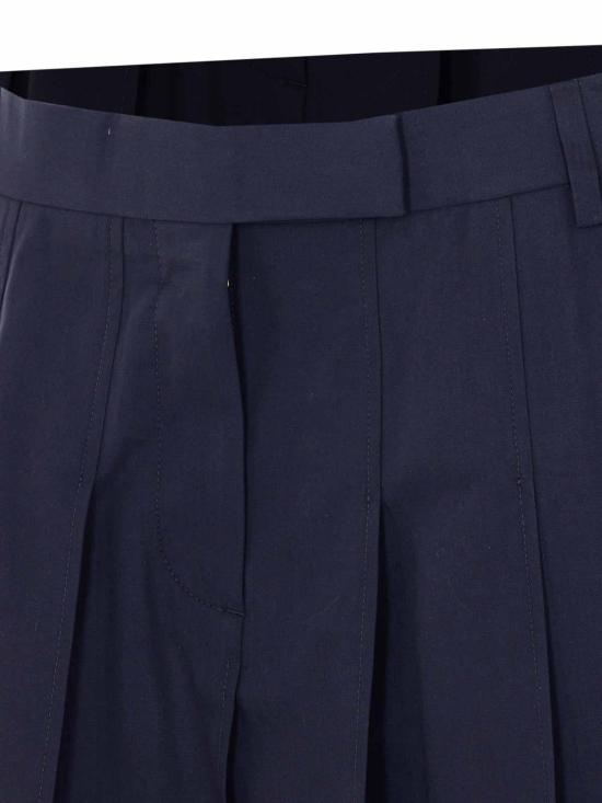 26SS 톰브라운 코튼 수트 플리츠 스커트 FGCA40UF1063415 Blue - THOM BROWNE