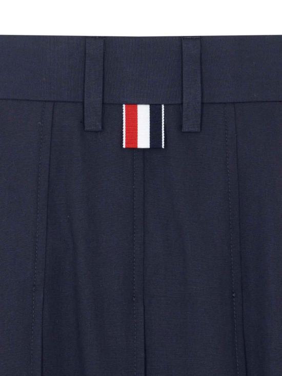 26SS 톰브라운 코튼 수트 플리츠 스커트 FGCA40UF1063415 Blue - THOM BROWNE