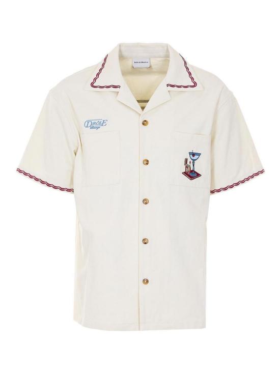 26SS 드롤드무슈 반팔 셔츠 SH227CO215OW White