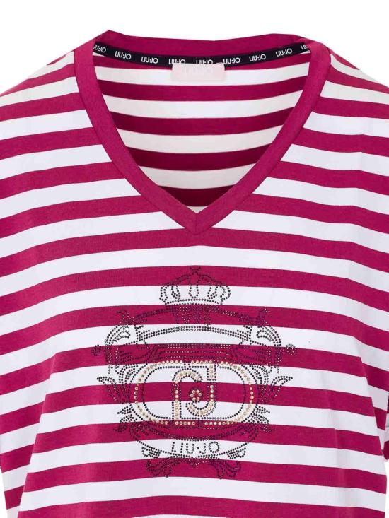 26SS 리우조 반팔 티셔츠 TA6206JS005C3882 Red - LIU JO