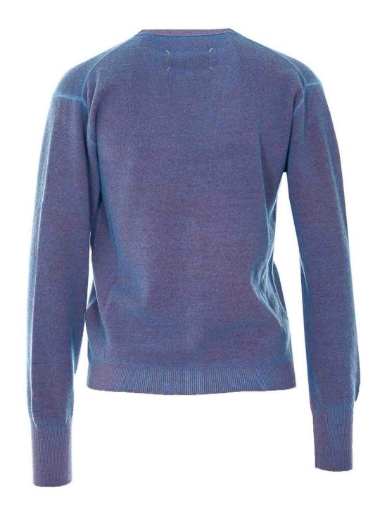 26SS 마르지엘라 버진 울 브이넥 카디건 S51HP0029M13224001F Blue - MAISON MARGIELA