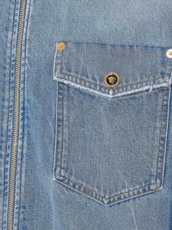 26SS 베르사체 데님 셔츠 10207231A163861D190 Blue - VERSACE