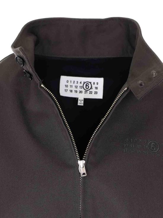 26SS MM6 메종마르지엘라 미러드 투톤 지퍼 재킷 S52AM0346MTN127961 Black - MM6 MAISON MARGIELA