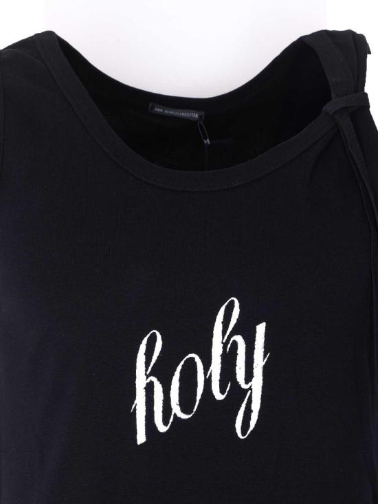 26SS 앤 드뮐미스터 민소매 티셔츠 12393FA045099 Black - ANN DEMEULEMEESTER