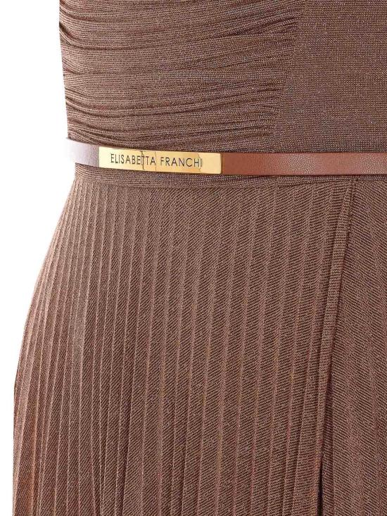 26SS 엘리자베타프랜치 미디 스커트 ABR1661E2600 Brown - ELISABETTA FRANCHI