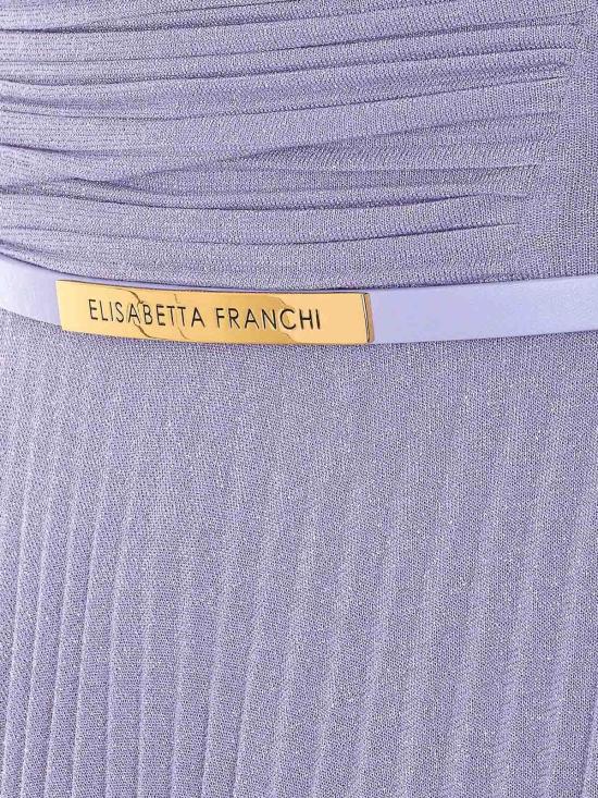 26SS 엘리자베타프랜치 미디 스커트 ABR1661E2EV7 Purple - ELISABETTA FRANCHI