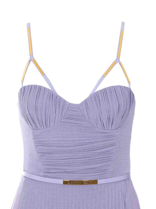 26SS 엘리자베타프랜치 미디 스커트 ABR1661E2EV7 Purple - ELISABETTA FRANCHI