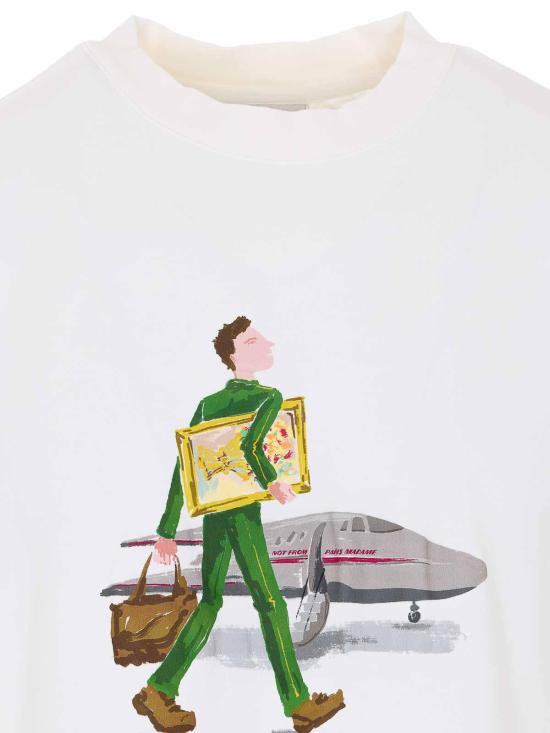 26SS 드롤드무슈 반팔 티셔츠 TS290CO002OW White - DROLE DE MONSIEUR