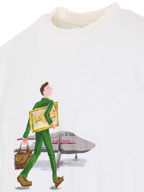 26SS 드롤드무슈 반팔 티셔츠 TS290CO002OW White - DROLE DE MONSIEUR