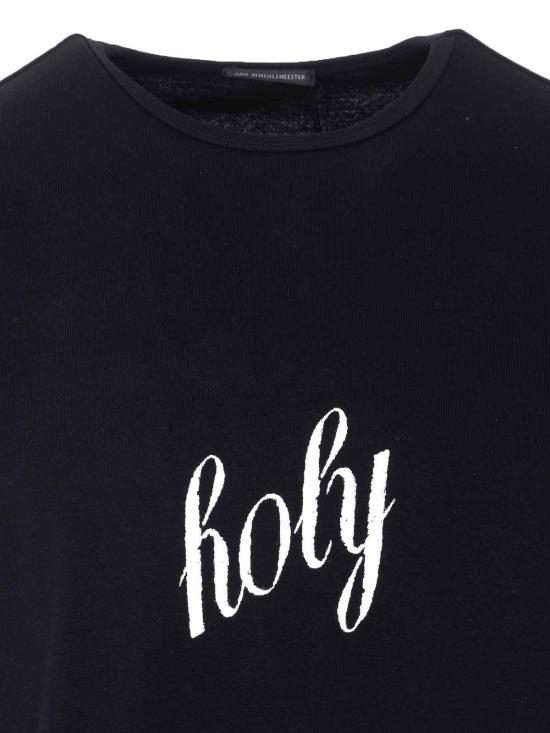 26SS 앤 드뮐미스터 반팔 티셔츠 12394FA045099 Black - ANN DEMEULEMEESTER