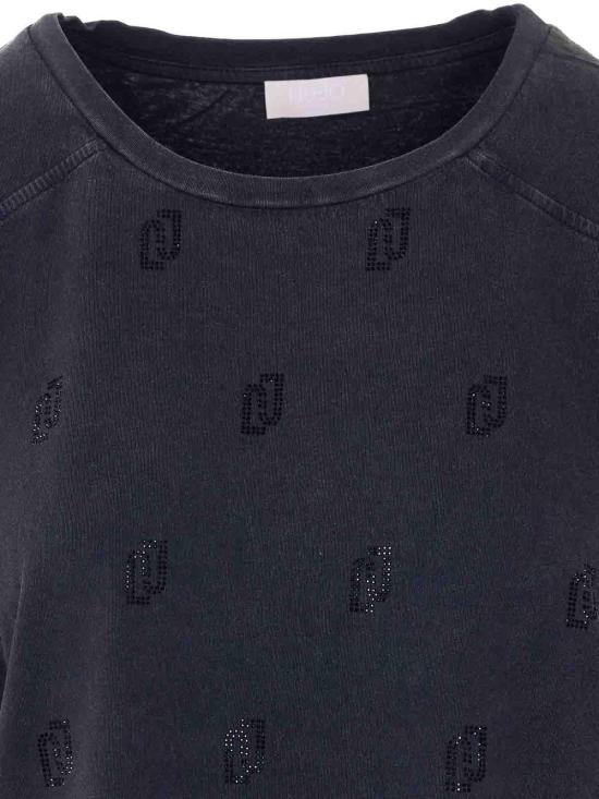 26SS 리우조 반팔 티셔츠 TA6168JS923S9149 Black - LIU JO