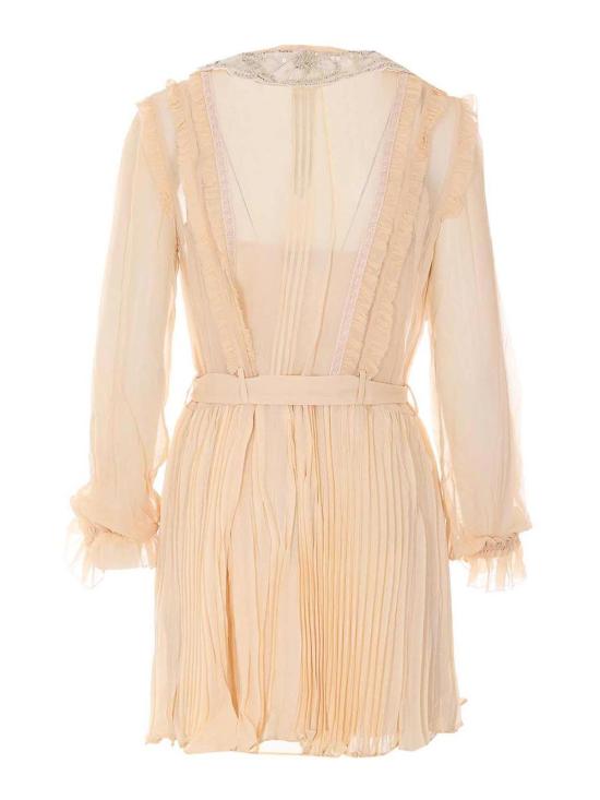 26SS 셀프 포트레이트 미디 스커트 034STAN Beige - SELF PORTRAIT