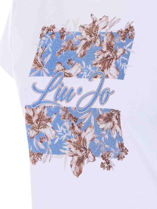 26SS 리우조 반팔 티셔츠 WA6493JS923P9600 White - LIU JO