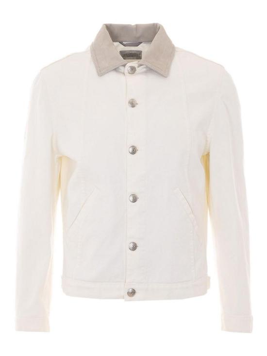 26SS 브루넬로 쿠치넬리 가먼트 다이 재킷 M277P6911CTI79 White