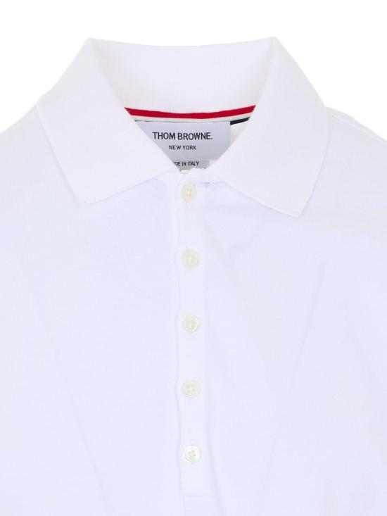 26SS 톰브라운 폴로 티셔츠 MJP236AJ0253100 White - THOM BROWNE
