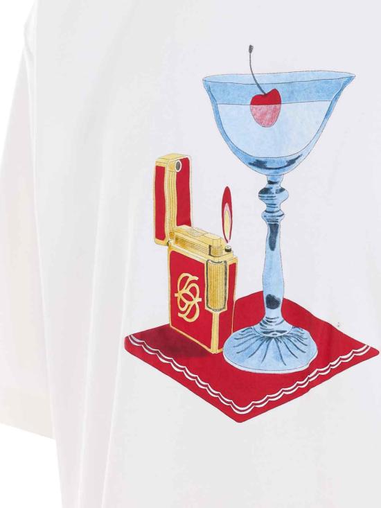 26SS 드롤드무슈 반팔 티셔츠 TS291CO002OW White - DROLE DE MONSIEUR