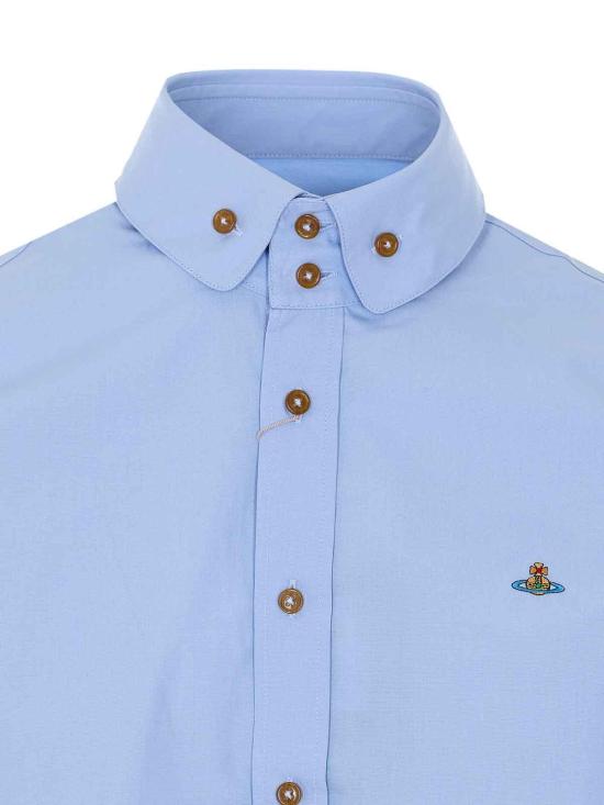 26SS 비비안웨스트우드 긴팔 셔츠 24010005W009QK403 Blue - VIVIENNE WESTWOOD