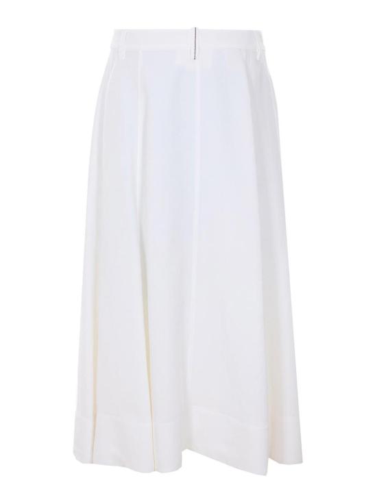 26SS 브루넬로 쿠치넬리 미디 스커트 MH126G3951C600 White - BRUNELLO CUCINELLI