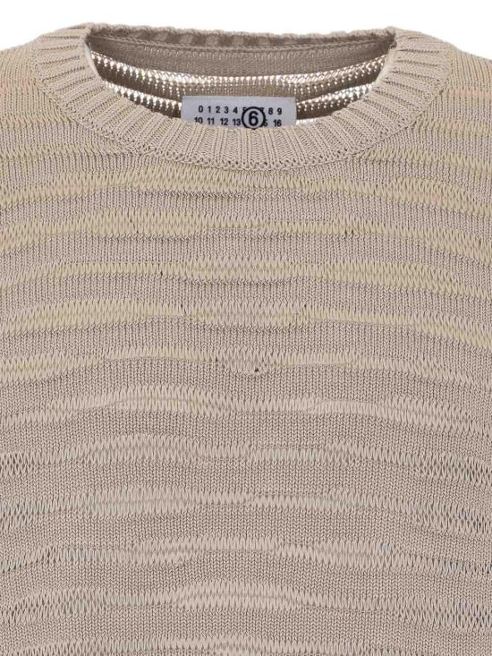 26SS MM6 메종마르지엘라 스웨터 SH0HL0036M13208106 Beige - MM6 MAISON MARGIELA
