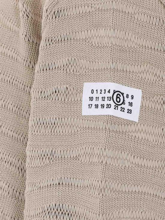 26SS MM6 메종마르지엘라 스웨터 SH0HL0036M13208106 Beige - MM6 MAISON MARGIELA
