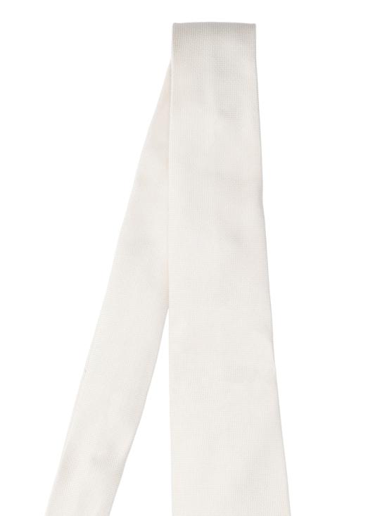 26SS 체사레 아톨리니 넥타이 AT500 004 White - CESARE ATTOLINI