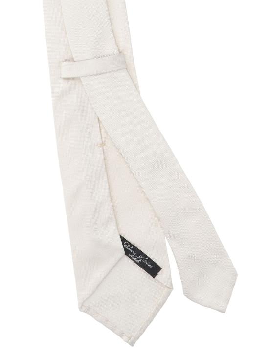 26SS 체사레 아톨리니 넥타이 AT500 004 White - CESARE ATTOLINI