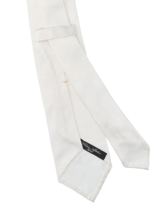 26SS 체사레 아톨리니 넥타이 AT500 003 White - CESARE ATTOLINI