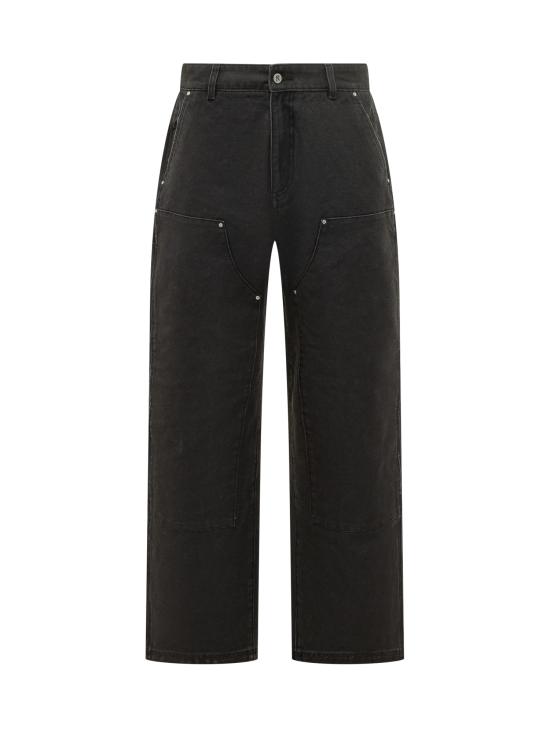 26SS 리프레젠트 스트레이트 팬츠 MLM100479 01 JET BLACK